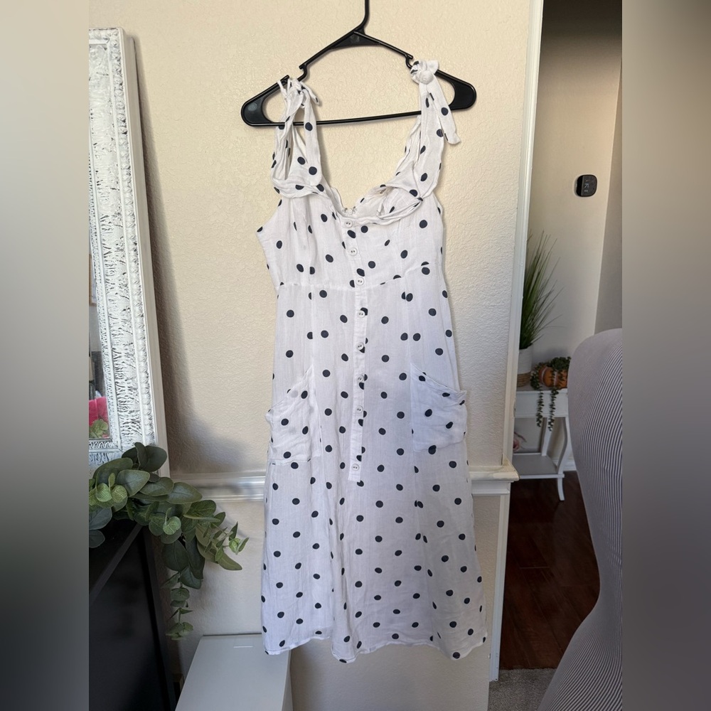 Polka Dot Button-Up Shirt ESSUE MEDIUM - Picture 2 of 16